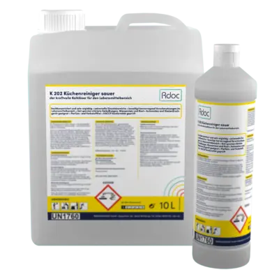 produkt Bild von K 202 Küchenreiniger sauer auf durchsichtiegen Hintergrund