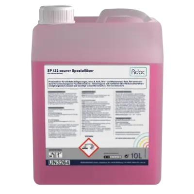 produkt Bild von SP 122 saurer Speziallöser auf durchsichtiegen Hintergrund