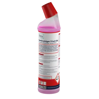 produkt Bild von Sanitärreiniger Frisch Gel auf durchsichtiegen Hintergrund