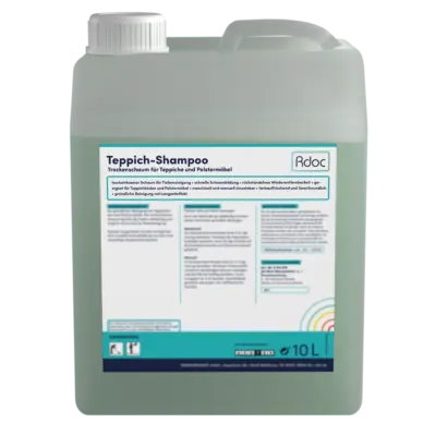 produkt Bild von Teppichshampoo auf durchsichtiegen Hintergrund